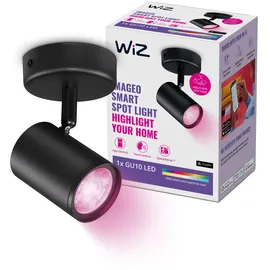 WIZ IMAGEO Spots Deckenleuchte Tunable White & Color 1x5W Schwarz Einzelpack