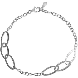 Celesta Silber Armband 925 Silber rhodiniert strukturiert
