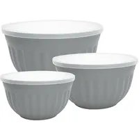GREENGATE Schüssel 3er Set Alice aus Kunststoff, grau