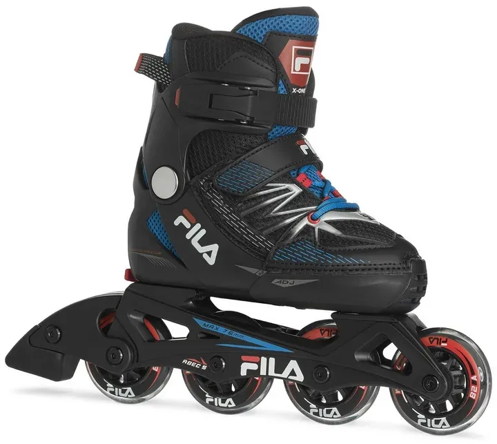 FILA Inline Skates X-One - verstellbar - schwarz/blau Kinder