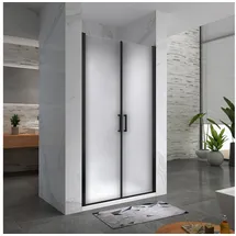 i-flair Lara Duschtür rechts 80 x 180 cm schwarz satiniert ESG Sicherheitsglas