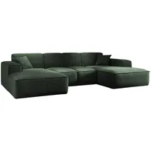kaiser möbel Eckcouch Stoff U-Form 342cm Grün