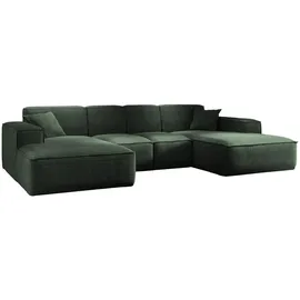 kaiser möbel Eckcouch Stoff U-Form 342cm Grün