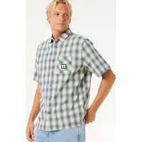 Rip Curl Raw Energy Plaid Kurzarmhemd - Bone M