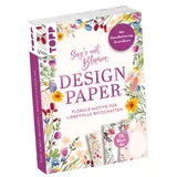 Frechverlag Design Paper A6 Sag's mit Blumen Handlettering-Grundkurs