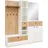 Garderobe Venlo 173 x 195 x 38 cm Weiß, Eiche