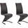 OTTO home Ziri Schwingstuhl Microfaser grau 2er Set