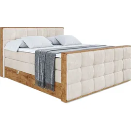 altdecor Boxspringbett 200 x 200 cm H3 Beige