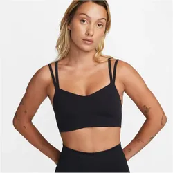 NIKE Alate Trace Low Support Sport-BH Damen 010 - black/sail XL