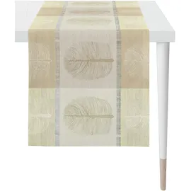 APELT Tischläufer "Vito, LOFT STYLE", grau (natur, grau, beige), B:44cm L:140cm, Polyester, Viskose, Tischdecken, Jacquardgewebe