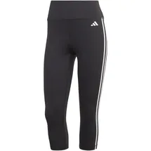 adidas Train Essentials 3-Streifen High-Waisted 3/4-Leggings Black XS