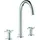 Grohe Atrio 3-Loch-Waschtischbatterie Chrom