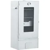 Eleganten-Stil Räucherofen mit 1 kg Hackschnitzel 44,5 x 29 x 83 cm - Gasgrills Hommie6139193 1parcel - Silber