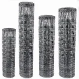 Aquagart 50m Wildzaun Forstzaun Knotengeflecht Weidezaun Drahtzaun 80/6/15 Schwer