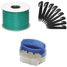 genisys Mähroboter Erweiterungs Set Draht 25 m mit 50 Erdnägeln und 4 Klemmen