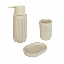 Relaxdays Zahnputzbecher Beige