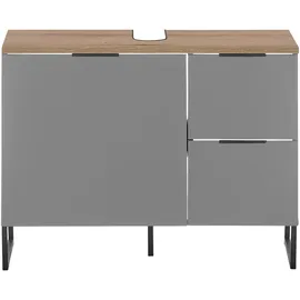 Roller Waschbeckenunterschrank DENVER, grau Eiche Dekor