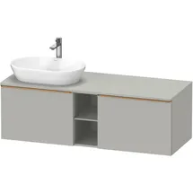 Duravit D-Neo Konsolenwaschtischunterbau wandhängend Betongrau Matt 1400x550x459 mm - DE4950L0407000 DE4950L04070000