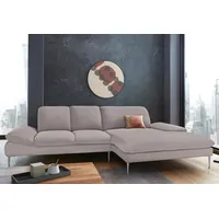 W.Schillig Ecksofa »enjoy&MORE«, mit Sitztiefenverstellung, Füße Chrom glänzend, Breite 310 cm