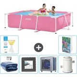 Rechteckiger Frame Pool - 220x150x60 Cm - 7-teilig  S16