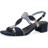 Marco Tozzi Da.-Sandalette für Damen, blau, Gr. 37 EU