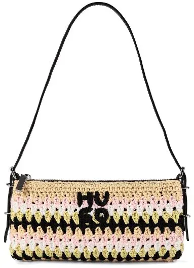 Hugo Neeko Schultertasche 23 cm  beige