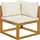 vidaXL Garten-Lounge-Set 7-tlg. creme Akazie