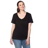 Sheego Damen Große Größen T-Shirt aus fein Gerippter Qualität