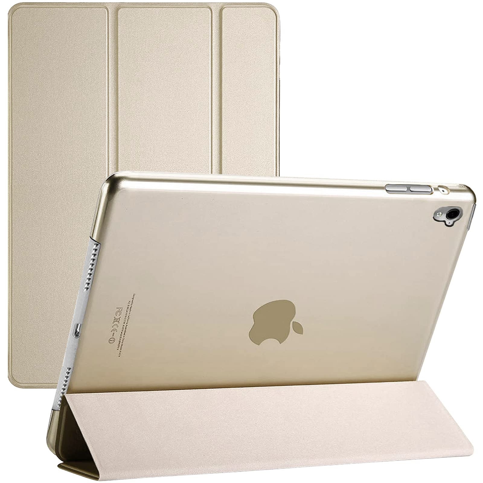 Smart Case für Apple iPad 10,2 Zoll (9. Generation 2021) (8. Generation 2020), (7. Generation 2019) Ultra Slim Magnetic Cover (Gold)