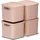 Rotho Aufbewahrungsbox Maloja 39,5 x 38,0 x 34,0 cm 4-tlg. rosa
