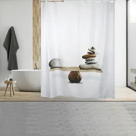MSV Duschvorhang 180 x 200 cm Blau