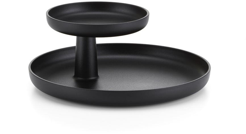 Vitra Etagere Rotary Tray schwarz, Designer Jasper Morrison, 12 cm