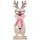 Trendline Weihnachtsaufsteller Holz Rentier 39 x 14 cm natur/rot