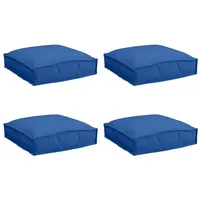 VidaXL Paletten-Sitzkissen 4 Stk. Königsblau 40x40x8 cm Oxford-Gewebe