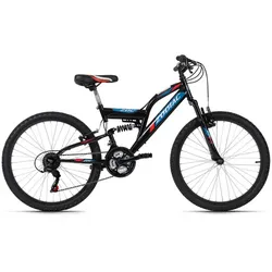 Kinderfahrrad »Zodiac«, 18 Gänge, Reifengröße: 24", schwarz/rot - schwarz | rot