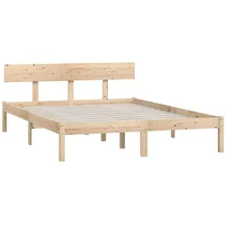 vidaXL Massivholzbett ohne Matratze 120x200 cm