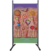 Quick Star Garten-Paravent 180 x 78 cm Mehrfarbig Polyester