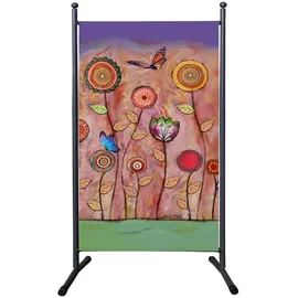 Quick Star Garten-Paravent 180 x 78 cm Mehrfarbig Polyester