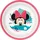 Disney Tataway Disney Minnie Plastikschale für Mädchen in Rosa und Weiß mit rutschfester Unterseite