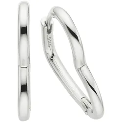 Aniston JEWELRY & WATCHES Paar Creolen »Schmuck Geschenk Ohrschmuck Ohrringe Herzform« Aniston JEWELRY & WATCHES silberfarben