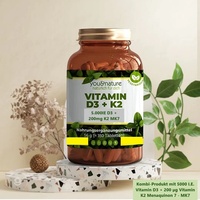 Vitamin D3 5.000 I.E. + Vitamin K2 200 mcg – 180 Tabletten