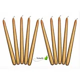 Partydeco Spitzkerze 24 cm 10 St. gold