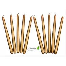Partydeco Spitzkerze 24 cm 10 St. gold