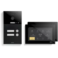 GVS IP Video Türsprechanlage 2-Familienhaus mit Türöffner, HD Kamera,