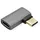 Roline USB4 Gen 3x2 Adapter Typ C ST/BU, Aluminium, 90°, flach, silberfarben