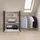 VCM Dachschrägen Kleiderschrank mit Stange Dacho L