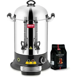MERAY ER14 Elektriche Teemaschine, Edelstahl, Silber