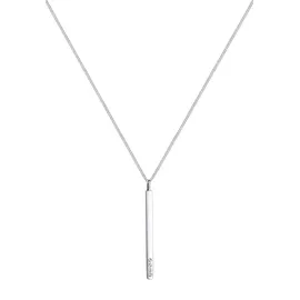 Elli Y-Kette mit Anhänger Stab und Kristalle Silber 925
