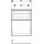Geberit iCon 45x60x47,6cm, 2 Laden, nuss/Griff la. ma