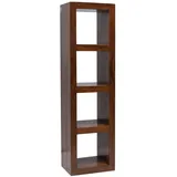 Massivmoebel24 Bücherregal 48 x 35 x 174 cm Braun